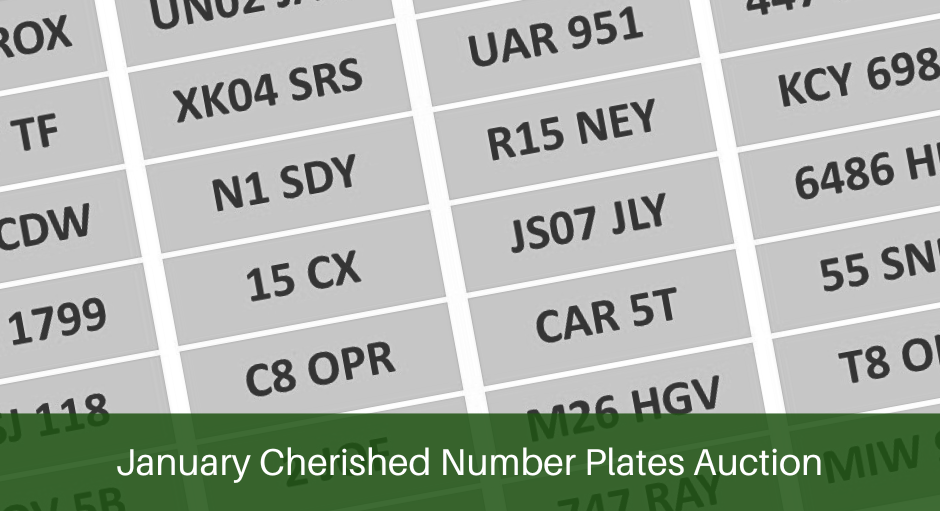 January Cherished Number Plate Auction